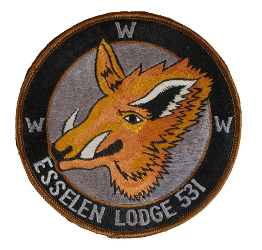 Lodge 531 Esselen Jacket Patch - Brown Border