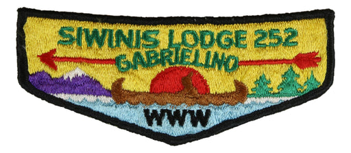 Lodge 252 Siwinis Flap S-? Gabrielino Chapter flap