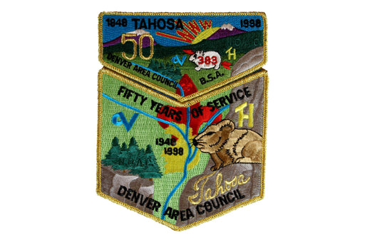 Lodge 383 Tahosa Flap S-? 1948-1998.  50 years of Service