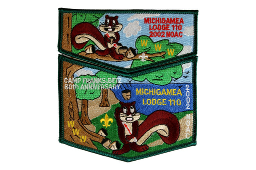 Lodge 110 Michigamea Flap S- 2002 NOAC