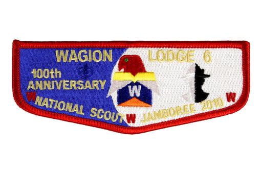 Lodge 6 Wagion Patch Flap S-40.  100th Anniv. NSJ 2010
