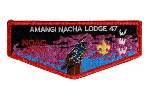 Lodge 47 Amangi Nacha Flap S-12.  NOAC 2000