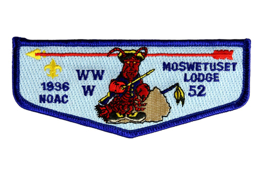 Lodge 52 Moswetuset Flap S-4  1996 NOAC