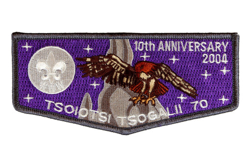 Lodge 70 Tsoiotsi Tsogalii Flap S-15 2004 - 10th Anniv.