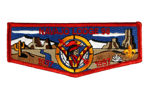 Lodge 98 Navajo Flap S- 1937-1997 60th Anniv.