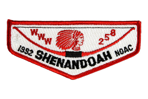 Lodge 258 Shenandoah Flap S-18  1992 NOAC