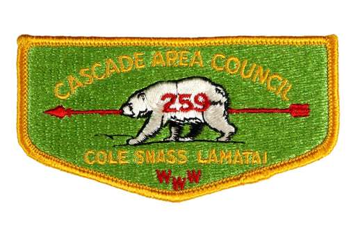Lodge 259 Cole Snass Lamatai Flap S-3