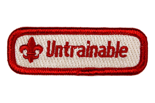 Untrainable Trained Strip Red