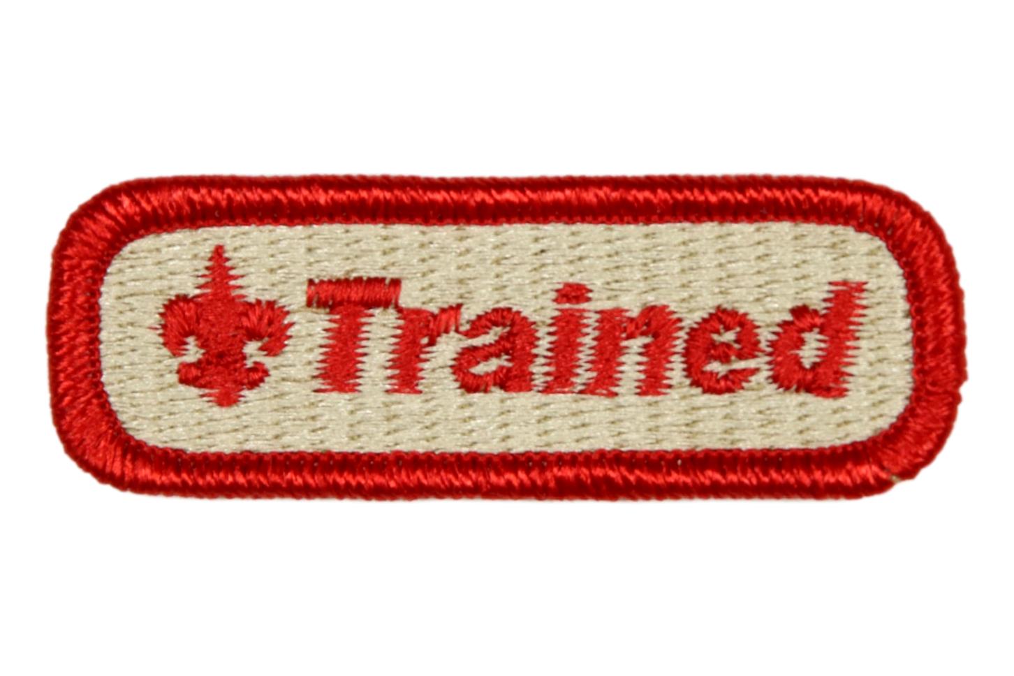Trained Patch 2 3/4" Plastic Back