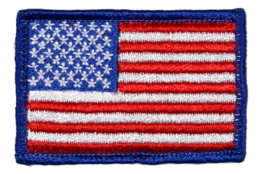 American Flag Plastic Back Rolled Edge