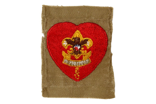 Life Rank Patch 1940s Type 7D Fine Twill