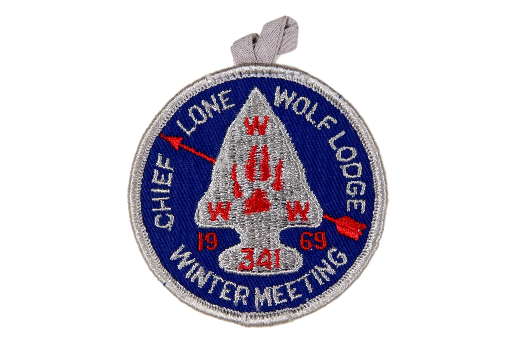 Lodge 341 Chief Lone Wolf  Patch eR1969-2