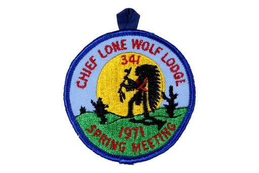 Lodge 341 Chief Lone WolfPatch eR1971-1
