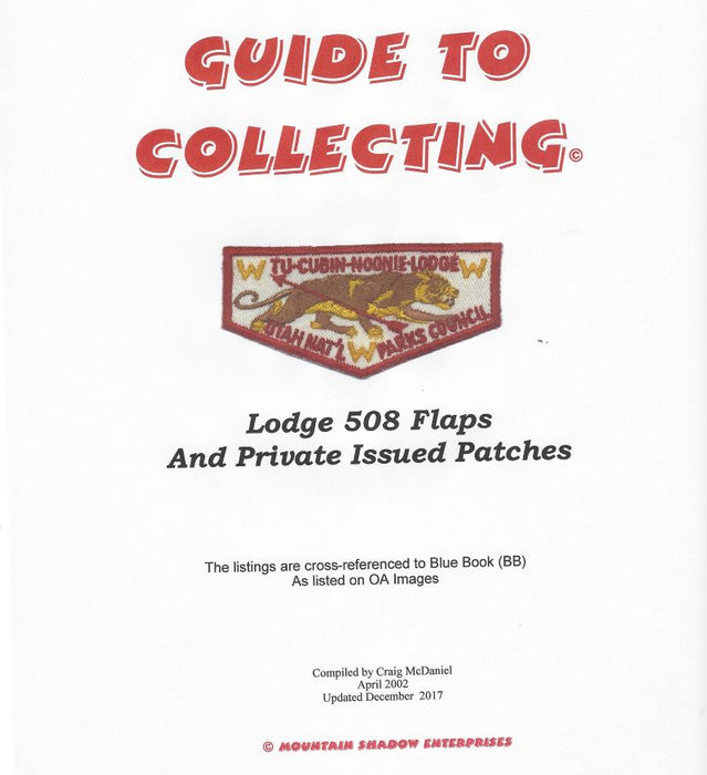 Guide to Collecting Lodge 508 Flaps and Private Issued Patches