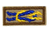 Medal of Merit Award Knot Tan Brown Border
