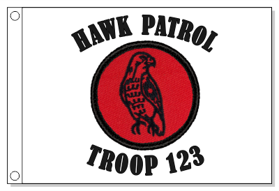 Retro Hawk Patrol Flag