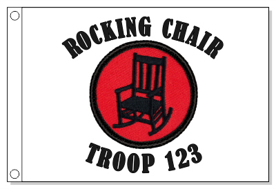 Retro Rocking Chair Patrol Flag