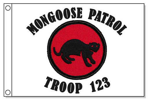 Retro Mongoose Patrol Flag