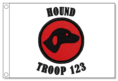 Retro hound Patrol Flag