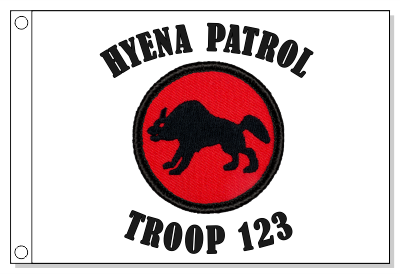 Retro Hyena Patrol Flag