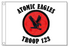 Retro Atomic Eagle Patrol Flag