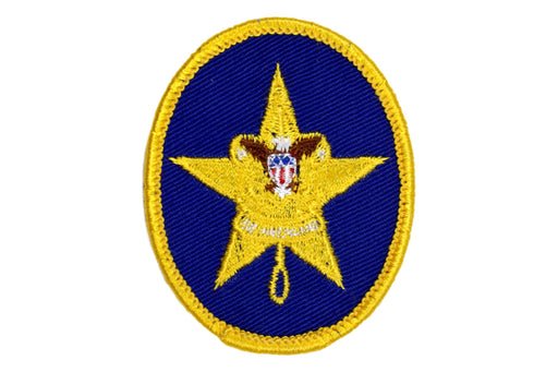 Star Rank Patch 1972 Type 13 Clear Plastic Back