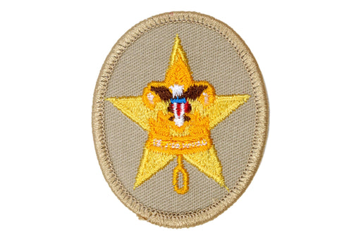 Star Rank Patch 1989 - 2002 Clear Plastic Back