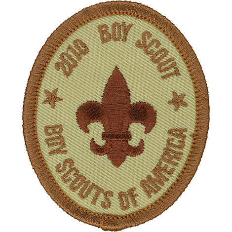 Boy Scout Rank Patch 2010 Tan BSA 2010 Back