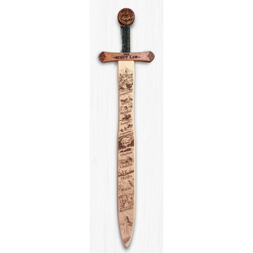 Scout Law - Wooden Sword Wall Plaque