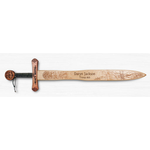 Scout Motto - Wooden Sword Wall Decor