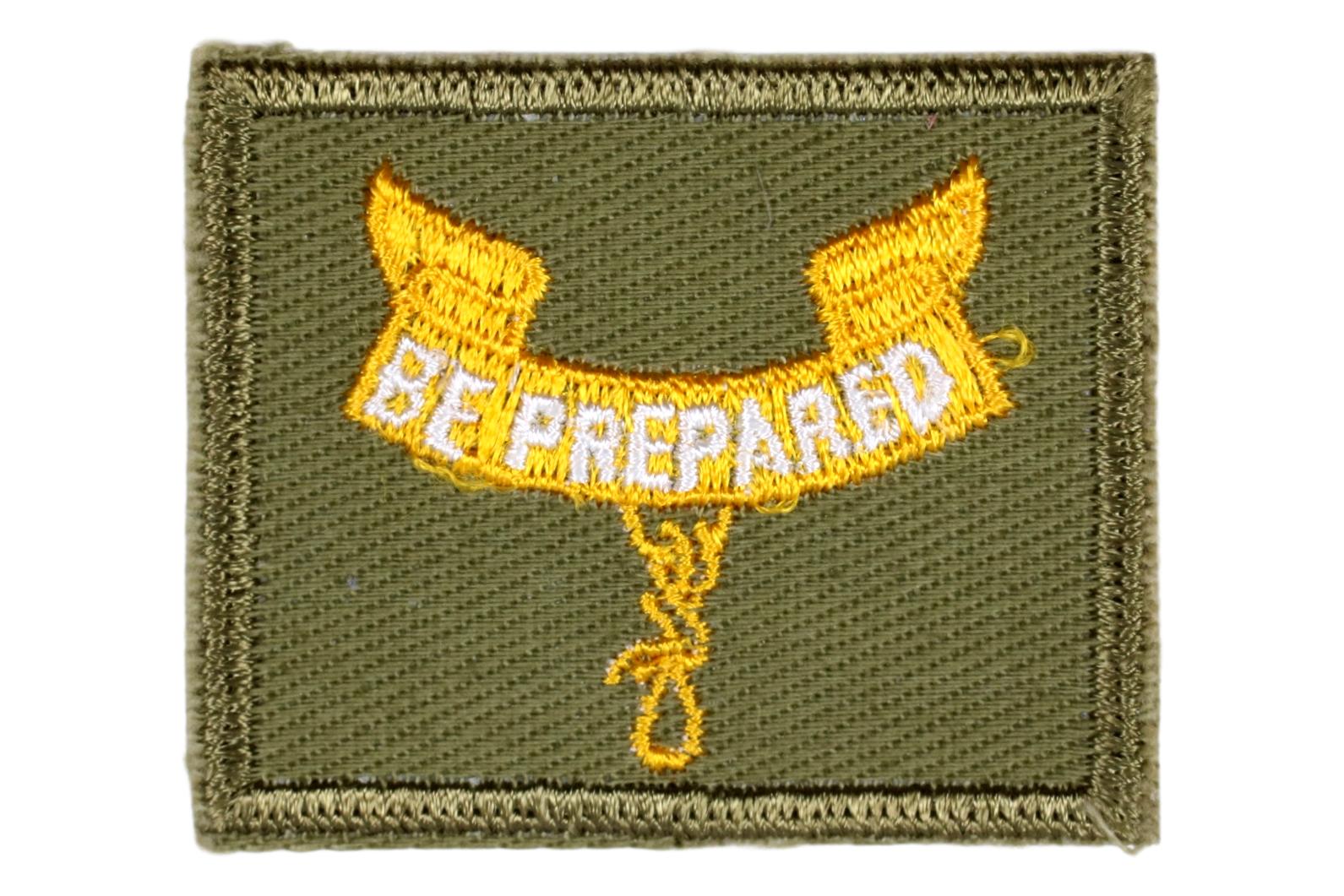 Second Class Rank Patch 1960s Type 9A Rough Twill Gum Back
