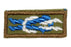 Silver Beaver Award Knot Khaki Blue Plastic Back