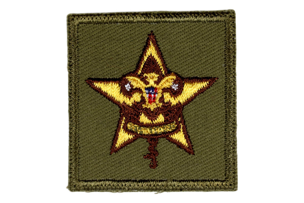 Star Rank Patch 1960s Type 11A Rough Twill Gauze Back