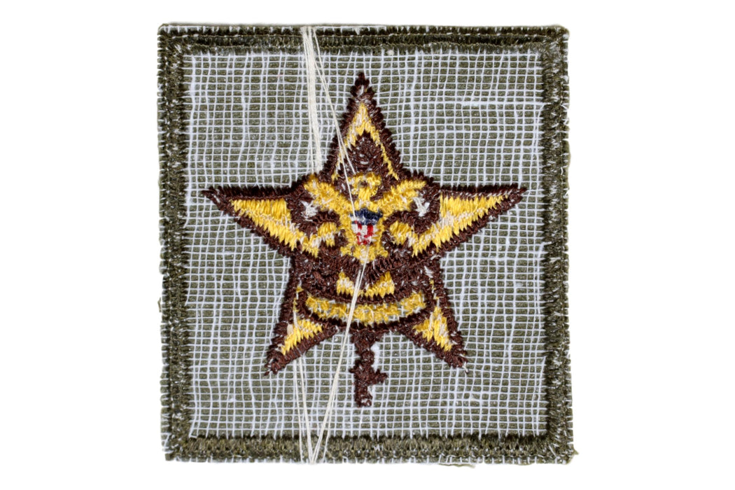 Star Rank Patch 1960s Type 11A Rough Twill Gauze Back