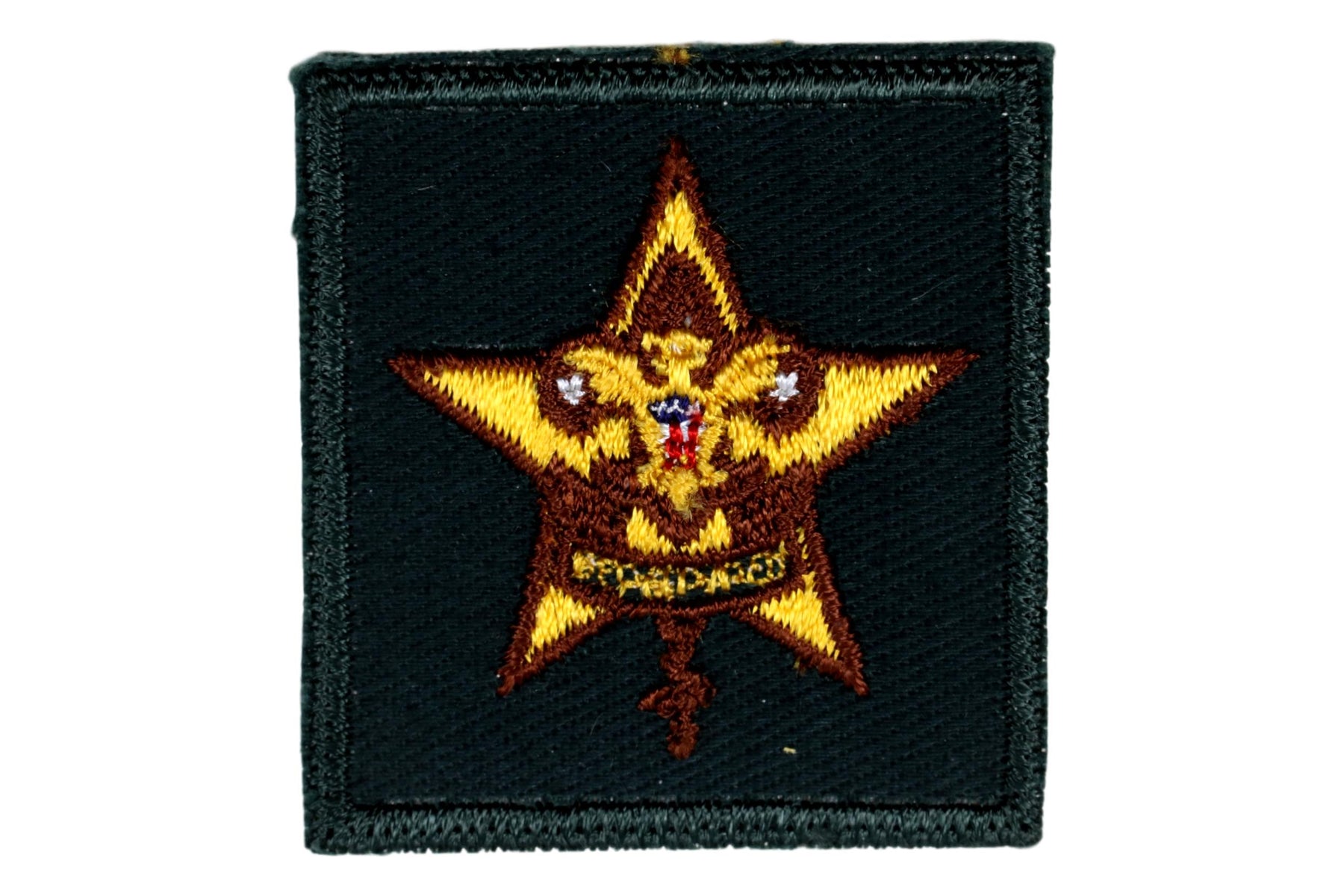 Star Rank Patch 1960s Rough Twill Gum Back