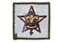 Star Rank Patch 1960s Type 11D Rolled Edge
