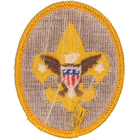Tenderfoot Rank Patch 1975-89 Type 11 Clear Plastic Back