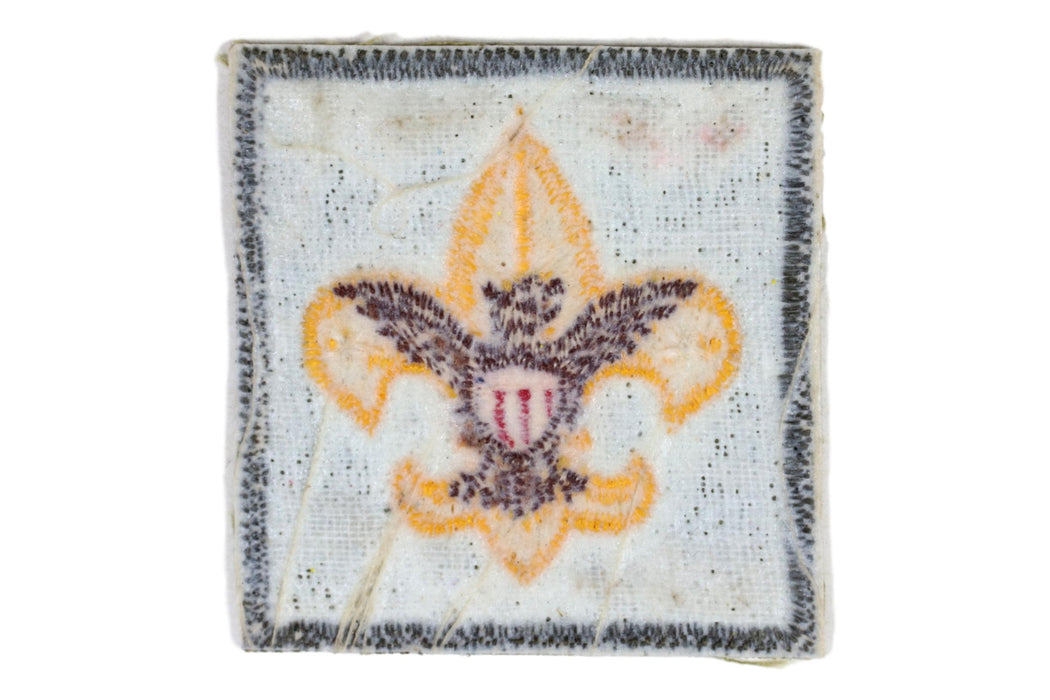Tenderfoot Rank Patch 1960s Smooth Twill Gum Back Type 8B