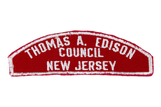 Thomas A. Edison Red and White Council Strip