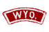 Wyoming Red and White State Strip