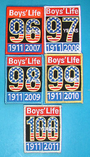 Boys' Life Centennial Series Patch Set