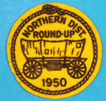 Northern District Round-Up 1950 Felt Patch