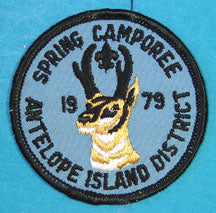 Great Salt Lake Antelope Island District 1979 Spring Camporee Patch