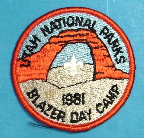 1981 Utah National Parks Blazer Day Camp Patch