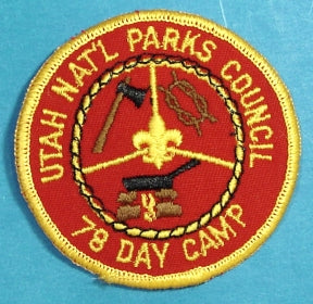 1978 Utah National Parks Blazer Day Camp Patch