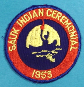 Sauk Indian Ceremonial 1953 Patch