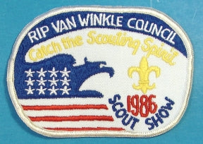 Rip Van Winkle Scout Show Patch 1986