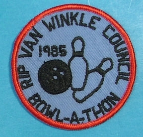 Rip Van Winkle Bowl-A-Thon Patch 1985