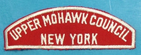 Upper Mohawk Council Red and White Council Strip