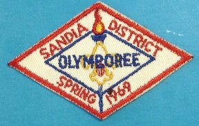 Sandia District Patch 1969 Spring Olymporee